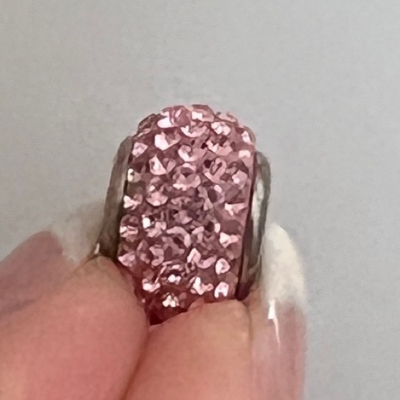 Charmed Memories Pink Swarovski Crystal Bead - Picture 2 of 3